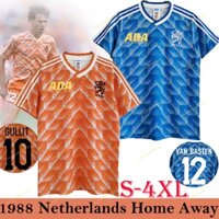 [Retro] 1988 Hà Lan Sân Khách Tập Luyện Retro Bóng Đá Áo Thun Thể Thao Nam Người Hâm Mộ Phiên Bản
