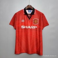 [Retro AAA ]94-96 Áo thi đấu bóng đá sân nhà cổ điển Manchester United Beckham hqo1