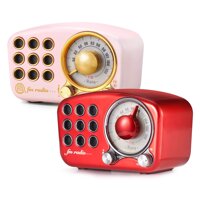 Retro Bluetooth Speaker, Vintage Radio-Greadio FM Radio with Old Fashioned Classic Style, Strong Bass Enhancement, Loud Volume, Bluetooth 4.2 Wirel...