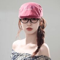 Retro Chữ Đạt Đỉnh Cao Cấp Mũ Nữ Phong Cách Mới Thời Trang Dạo Phố Mặc Mặt Nhỏ Newsboy Mũ Ngược Mũ Nồi Nam