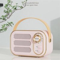 Retro Cổ Điển Tương Thích Bluetooth Loa Nghe Nhạc Âm Thanh Nổi Di Động Trang Trí Loa Mini Du Lịch Nghe Nhạc Color Pink - Màu xanh lá cây - đơn