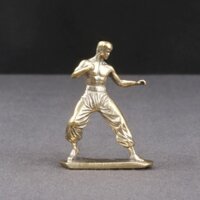 Retro Đồng Kung Fu Siêu Sao Bruce Lee Lý Lý Lý Lý Tiểu Long Lý Để Bàn Đồ Trang Trí Nhân Vật Đồng Khắc Thủ Công Wenwan Bronzew