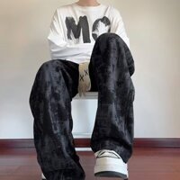 Retro High Street Thẳng Quần Thể Thao Nam Thu Đông Mỹ Dạo Phố Rời Phù Hợp Với Quần Nam m-3xl
