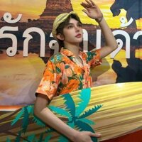 Retro Kỳ Nghỉ Hoa Áo Sơ Mi Tay Ngắn Wei Loose 3.36 Đi Biển Chống Nước Lễ Hội Thái Nam Nữ Màu Cam Thiết Kế Fe