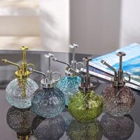 Retro Làm Vườn Kim Cương Phù Điêu Bình Tưới Hoa Thủy Tinh Phun Sương Khử Trùng Bình Tưới Nước Áp Suất Không Khí Nhỏ