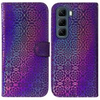 Retro Nổi Flip Cover Khe Cắm Thẻ Vỏ Điện Thoại Cho Infinix Hot 11 11S 12 12i 50 50i NFC Pro Play 4G 5G (2022) Giá Đỡ Vỏ Da Đa Năng Chống Rơi