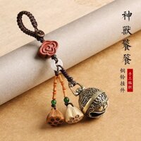 Retro Phong Cách Trung Quốc Dán Xe Móc Khóa Có Chuông Sáng Tạo Mặt Dây Chuyền Nhỏ Nam Nữ Túi Treo Mặt Dây Chuyền20250320