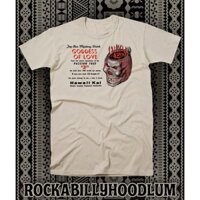 Retro Tee Áo Tiki Bar Nhà Hàng Hawaii Kai Nữ Thần Tình Yêu Cốc Cocktail