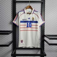 Retro Vấn Đề 1998 Pháp Sân Khách zidane henry Áo Bóng Đá Áo Sơ Mi Nam