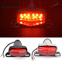 Retro Xe Máy Đuôi Đèn Đa Năng Biển Số LED Đèn Phanh Sau Cho Xe Đạp Harley Bobber Choppers Tùy Chỉnh