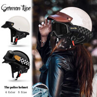 Retro Xe Máy Mũ Bảo Hiểm Phong Cách Nhật Bản Mùa Hè Harley Nửa Mũ Bảo Hiểm Xe Điện Nam Nữ Siêu Nhẹ Mũ Bảo Hiểm