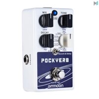 Reverb & Delay Guitar Effect Pedal by ammoon - 7 Reverb Effects + 7 Delay Effects With Tap Tempo Function