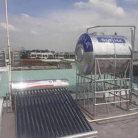 Review bộ sản phẩm: bồn nước inox chân cao 1500L ngang và thái dương năng gold 160L Sơn Hà