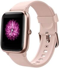 Review đồng hồ thông minh Fitpolo cho Nam Nữ, [Fitness Watch] cho iPhone Android, đo nhịp tim, đếm bước, theo dõi hoạt động và IP68 chống nước khi bơi, màu hồng.