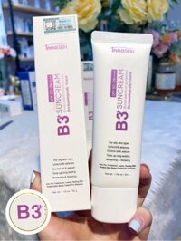 Review Kem Chống Nắng B3 Innoskin Màu Tím 8809315252522