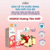 [review] Xịt chống sâu răng Midkid màu đỏ 20ml hương táo có tốt không?