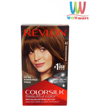 Thuốc nhuộm tóc Revlon Colorsilk Haircolor #43 Medium Golden Brown 59.1ml