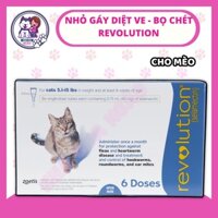 REVOLUTION nhỏ gáy diệt ve rận bọ chét xổ ɢɪᴜɴ đũᴀ, ɢɪᴜɴ ᴍóᴄ cho mèo 2.3 - 6.8kg