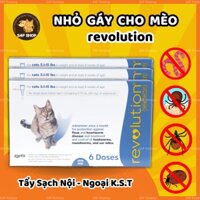 REVOLUTION nhỏ gáy diệt ve rận bọ chét và hỗ trợ loại bỏ các z.u,ng cho mèo