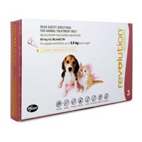 Revolution spot on for dog and cat – Nhỏ gáy trị kí sinh cho chó mèo con