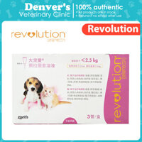 Revolution (Stronghold) Giải pháp Spot On cho chó con Mèo con Chó mèo < 2.5KG
