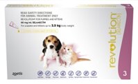 Revolution - Thuốc nhỏ trị ve rận cho chó mèo dưới 2.5kg