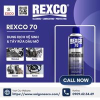 REXCO 70 MULTI PURPOSE DEGREASER – Dung dịch tẩy rửa dầu mỡ, vệ sinh đa năng và xịt làm sạch kim loại hiệu quả 500 ML/ 485 G/ 16.9 fl OZ