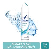 Rexona Xịt Khử Mùi Rexona Shower Clean Dry & Fresh Confidence Dành Cho Nữ 150ml