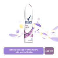 Rexona Xịt Ngăn Mùi Rexona Free Spirit Dry & Fresh Confidence Dành Cho Nữ 150ml