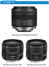 RF F1.8 Canon RO IS Stm/Ef 24Mm F2.8/Ef 28Mm F2.8 Mặt Nạ Ống Kính Máy Ảnh Ew65b Cho Bộ Lọc