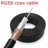 Rg58 RG-58 50-3 Đầu nối bộ chuyển đổi cáp đồng trục Coax RG58 Dây cáp 50 Ohm Đồng thau chất lượng cao 1M ~ 20M