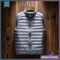 Rga Nam Mùa Thu Vest Nam Nhung Áo Khoác Không Tay Nam Nhẹ Quilted Cotton Vest Có Túi Áo Khoác Không Tay Thời Trang Cho Người Mua Đông Nam Á