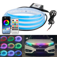 Rgb Led Car Hood Light Đèn trang trí đầy màu sắc Đèn xung quanh sửa đổi Đèn chạy ban ngày APP Điều khiển từ xa