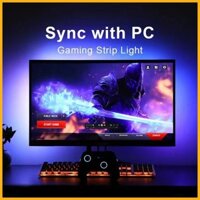 Rgb Trang trí phòng chơi game Máy tính để bàn Màn hình máy tính Ánh sáng xung quanh với màn hình Ánh sáng đổi màu Đồng bộ đuổi theo Đèn led dải đèn