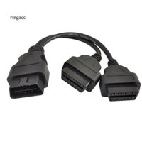 Rgc 30cm ODB2 Y-Splitter Nối Dài 16 Pin Cáp Nam Sang Dual Nữ Dây Adapter