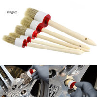 Rgc 5 Chiếc Xe Mềm Viền Ghế Bánh Xe Làm Sạch Tay Cầm Gỗ Đầu Tròn Bàn Chải Bộ