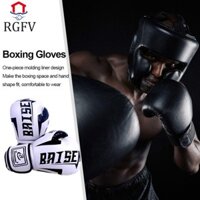 Rgfv 1 Paie of Boxing Găng tay, Găng tay tập luyện bằng da PU 8 oz 10 oz, Unisex Chống mài mòn Độ bền tốt Phục hồi Đệm Vai trò đấm Găng tay đệm phục hồi