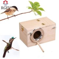 Rgfv Chim Tổ Hộp Chăn Nuôi Phụ Kiện Đồ Dùng Cho Thú Cưng Sáng Tạo Vẹt Chim Xem Hộp