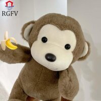 Rgfv Đồ Chơi Khỉ Sang Trọng, Động Vật Hoang Dã Mô Phỏng Siêu Mềm Búp Bê Khỉ, Gối Nhồi Bông Đáng Yêu Nóng Kawaii Hoạt Hình Khỉ Thú Nhồi Bông Bé Thoải Mái Búp Bê