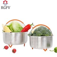 RGFV Giỏ Hấp RGFV Bền Cho Rau Quả Trứng Thép Không Gỉ Chống Rỉ Dung Tích Lớn 2023 Nồi Cơm Hấp