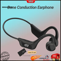 Rh.b LY1 Tai nghe dẫn truyền xương Móc tai Âm thanh 9D Tai nghe tương thích Bluetooth không dây Máy nghe nhạc MP3 có bộ nhớ để chạy