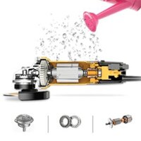 Rhea đa chức năng đánh bóng máy mài tay máy mài đánh bóng máy cắt máy mài góc nhỏ điện máy mài tay máy mài đai nhám máy cắt cầm tay pin Máy mài