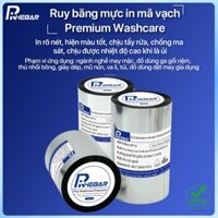 Rhebar Ruy Băng Mực In Mã Vạch Premium Washcare - Chống Nước/Chịu Nhiệt/Kháng Cồn - Tương Thích Máy In Chuyển Nhiệt