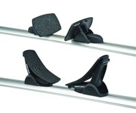 Rhino Rack Nautic 580 Series Kayak/Canoe Carrier, Includes 2 x Tie Down Straps and 2 x Rapid Straps w/Unique Buckle Protector