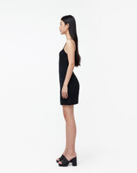 Rib Mini Dress - Black