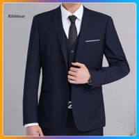 Ribbitear  Áo Blazer Nam Đa Năng Nam Công Sở Blazer Áo Blazer Đơn Nút Thời Trang Nam Công Sở Để Mặc Hàng Ngày Tiệc Và Đám Cưới Áo Khoác Phù Hợp Với Nam