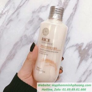 Sữa dưỡng Rice ceramide moisture emulsion The Face Shop