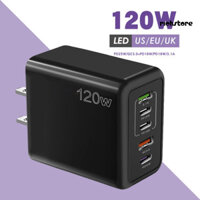 [Rich] Sạc 120W Điện Thoại Di Động Sạc Nhanh Type-C US Plug PD / USB Đa Cổng An Toàn Sạc Hiệu Quả Sạc Công Suất Cao