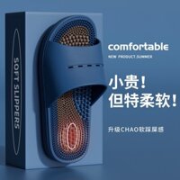Ridani Massage Dép Nam Nhà Chân Acupoint Tắm Chống Trơn Trượt Shiatsu Ban Dép Dép Nam Mùa Hè PVC
