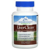 RidgeCrest Herbals LiverClean 60 Vegan Capsules